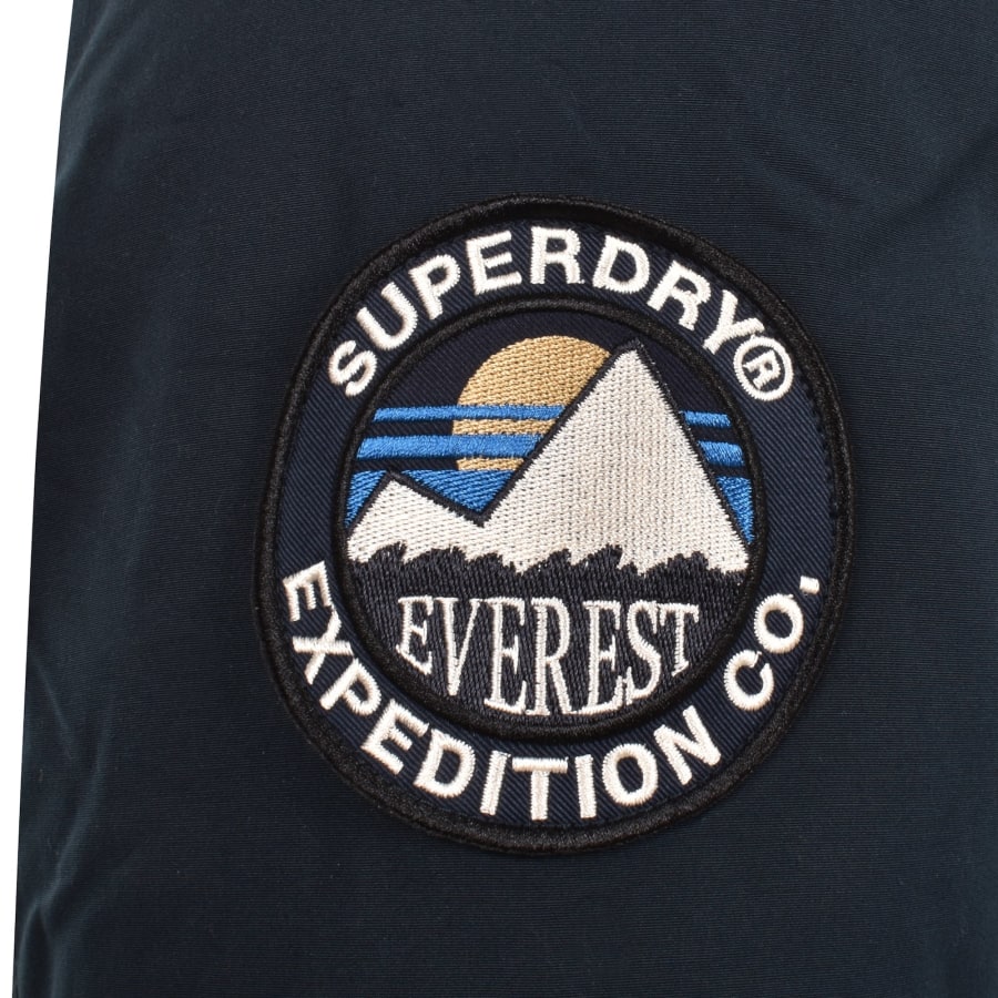 Superdry Eclipse Navy Everest Faux Fur Parka Coat Jacket 2X Large Mens